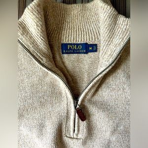 Polo Ralph Lauren quarter zip pullover sweater medium
